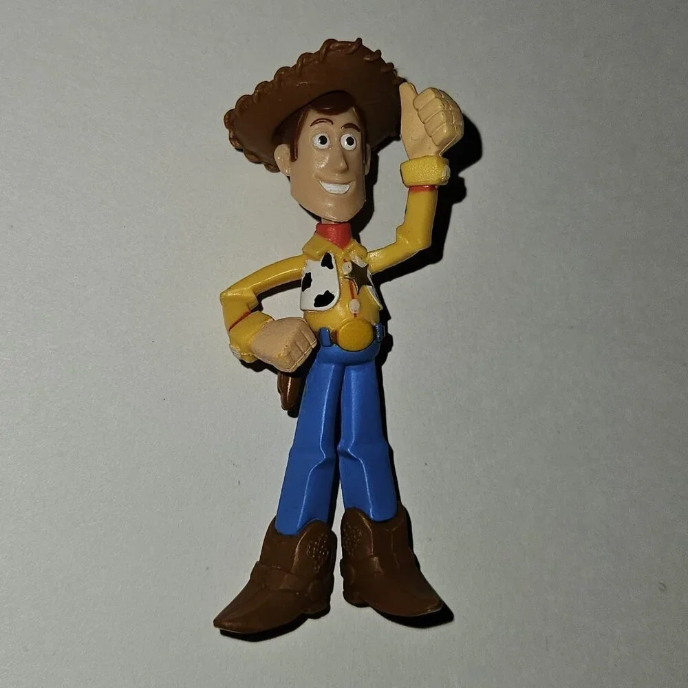 4 Disney Toy Story Woody Cowboy Figures Lot Cake Topper Small 3